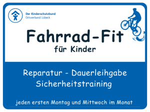 Infoschild Fahrrad-Fit